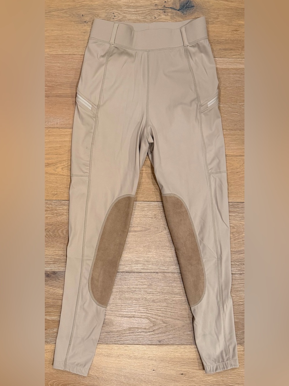 WILLIT Beige Riding Breeches with Grip Patches Size XS